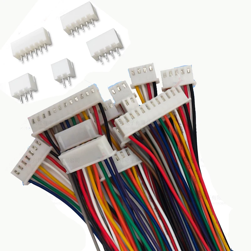 10Sets JST XH2.54 XH 2.54mm Draad Kabel Connector 2/3/4/5/6/7/8/9/10 Pin Pitch Mannelijke Vrouwelijke Stopcontact 20 cm Draad Lengte 26AWG