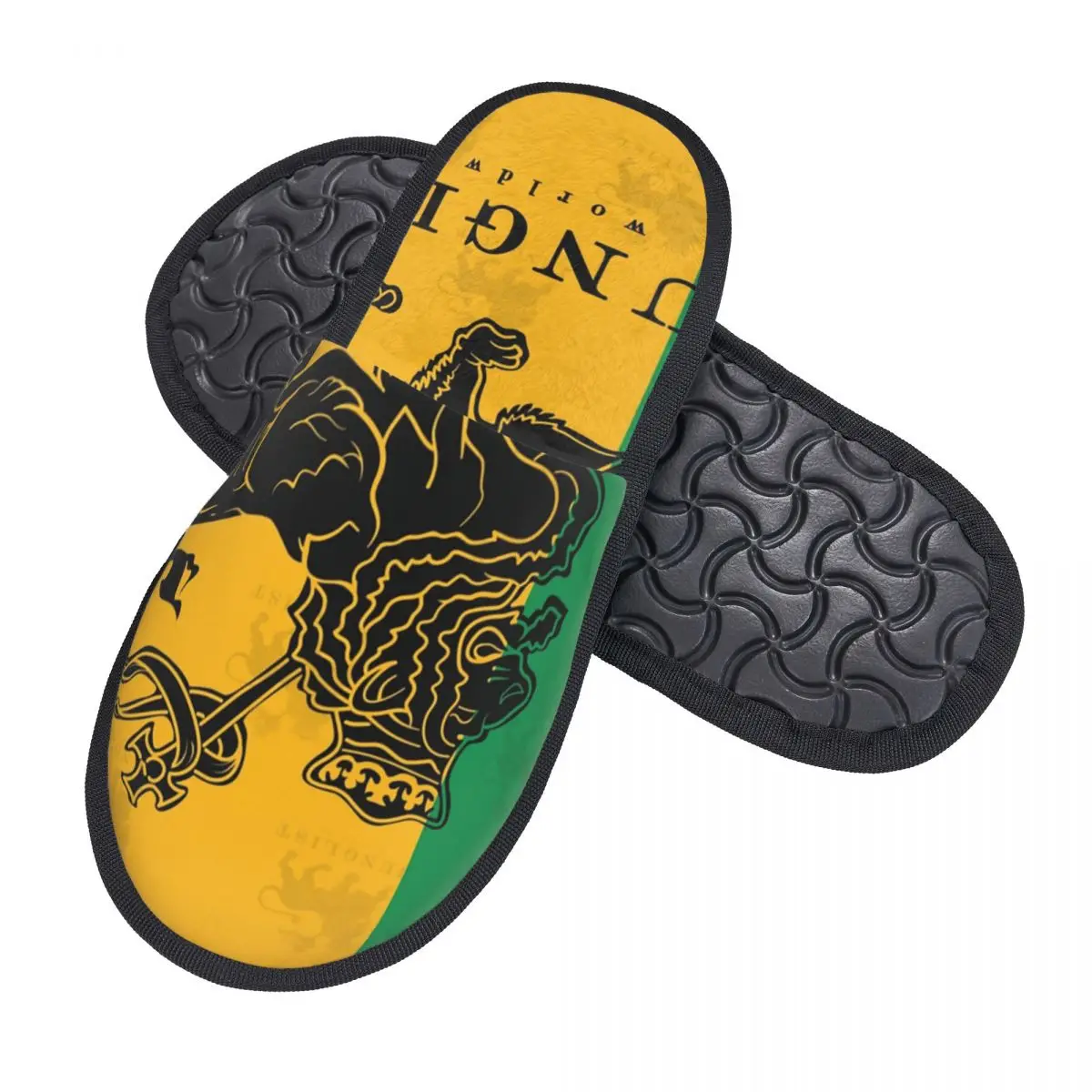 Lion Of Judah Junglist Guest Slippers for Hotel Women Custom Print Rastafarian Rasta Lion House Slipper