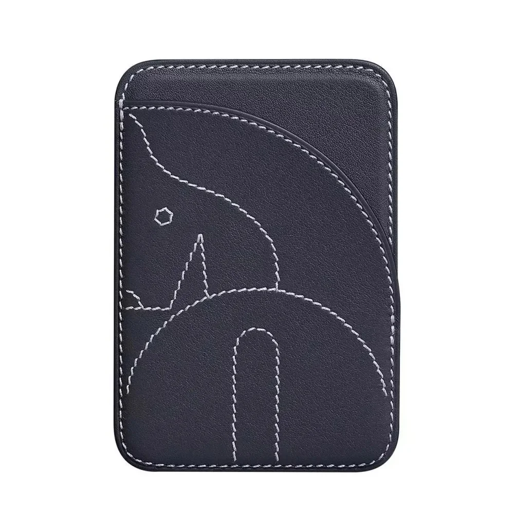 H-Modell Geeignet für iPhone 17/16/15 MagSafe Magnetischer Handyrückseiten-Aufkleber Unsichtbare Magnetische Kartentasche Leder-Kartenhalter Magneti