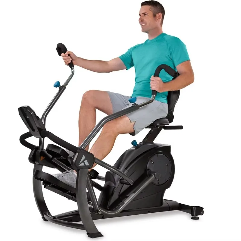 Recumbent Cross Trainer Stepper, Zero-Impact PT Stride For Home Exercise, Custom