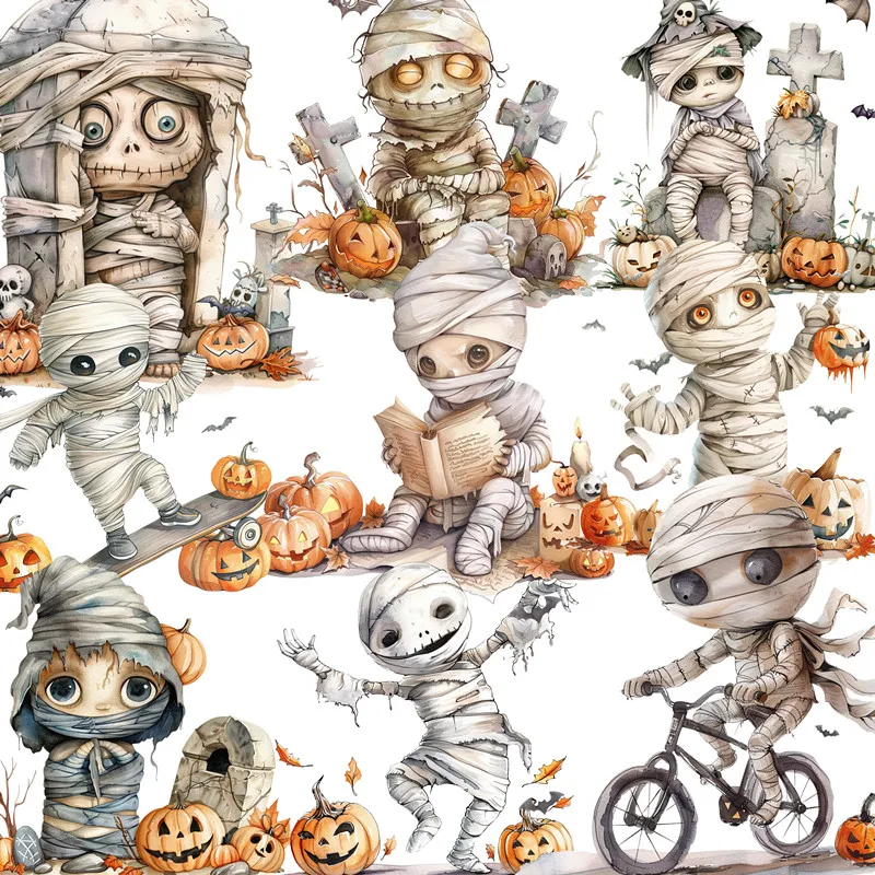 Mummy Stickers Crafts And Scrapbooking stickers kids toys book Decorative sticker DIY Stationery