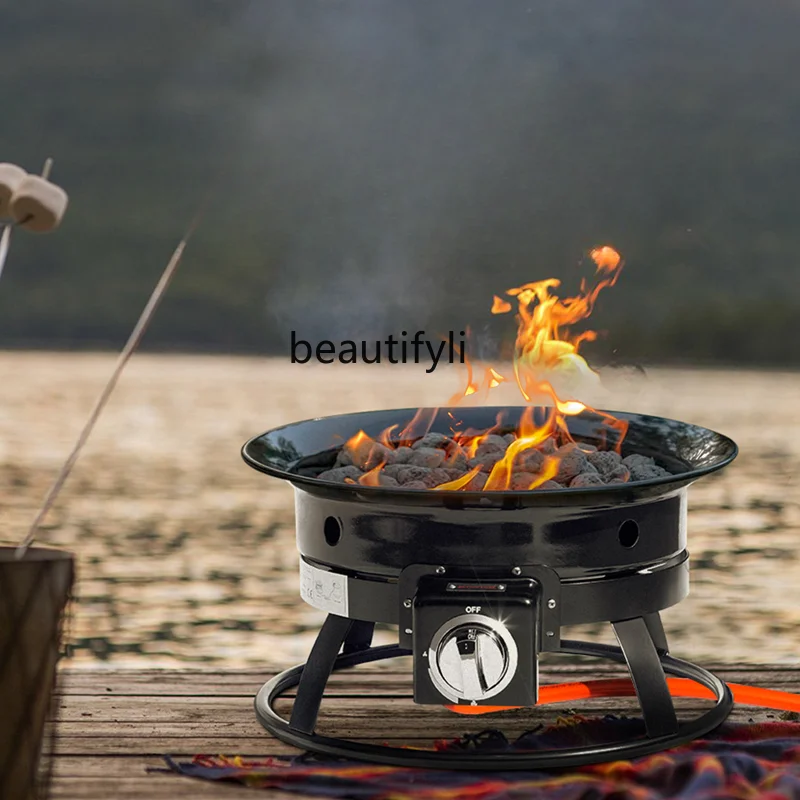 Roasting Stove Gas Home Courtyard Outdoor Tent Heating Stove Outdoor Smoke-Free