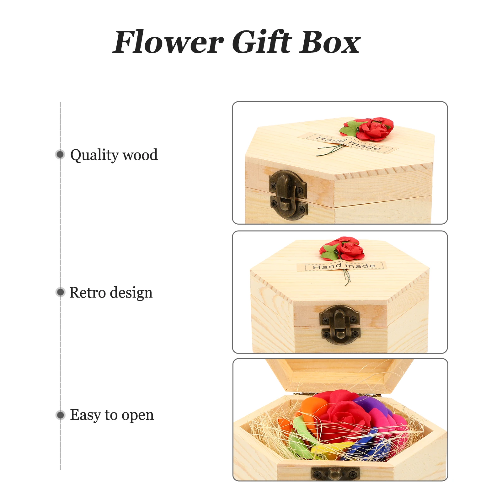 

Artificial Flower Gift Box Soap Bouquet Simulation Valentine's Day Day's Christmas for Mothers Colorful Decor