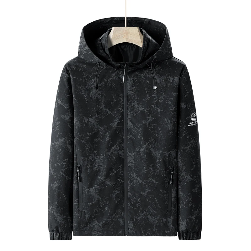 

New 2025 Men's Faionable Casual Versatile Loose Baseball Jaet Hooded Coat Windbreaker Spring Autumn Regular Fit Universal