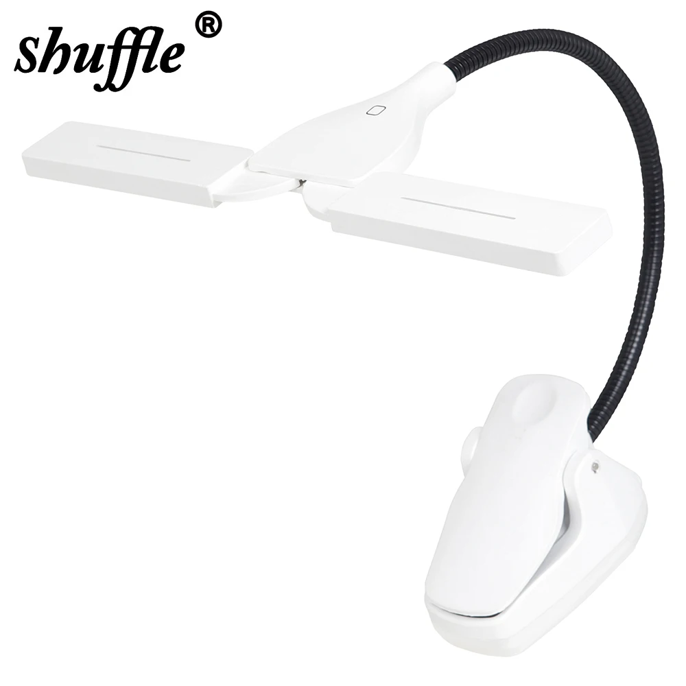 Music Stand LED Light Clip-on for Music Light Portable Flexible Gooseneck Eye Protection Reading Book Light Bed Desktop Lamp