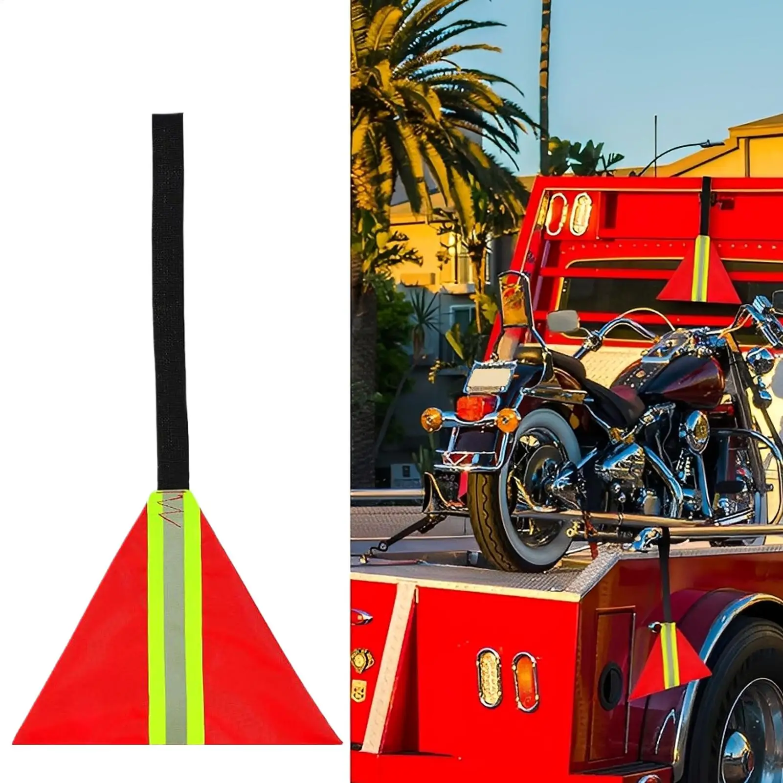 

Kayak Safety Flag Reflective Safety Kayak Hauling Accessories Reflective Tow Red Warning Flag For Women Adults Boating Canoes