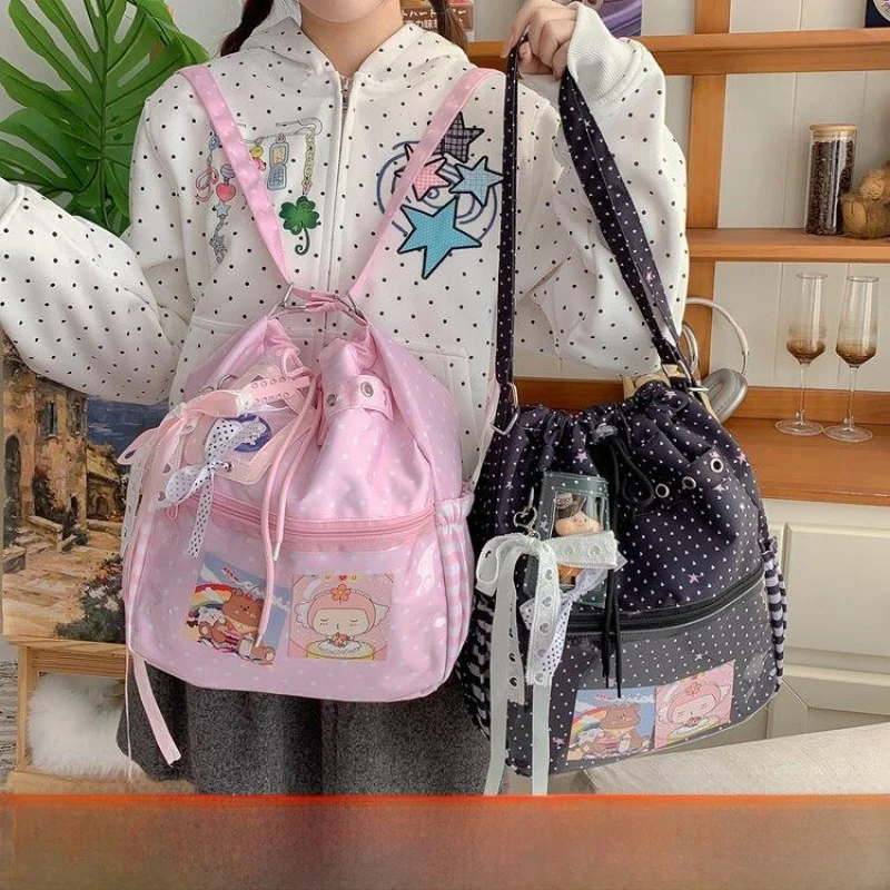 Large Capacity Crossbody Bag Single Shoulder Concert Fan Pursuit Women's Tote Bag Light Holder Backpack Youth School Bag