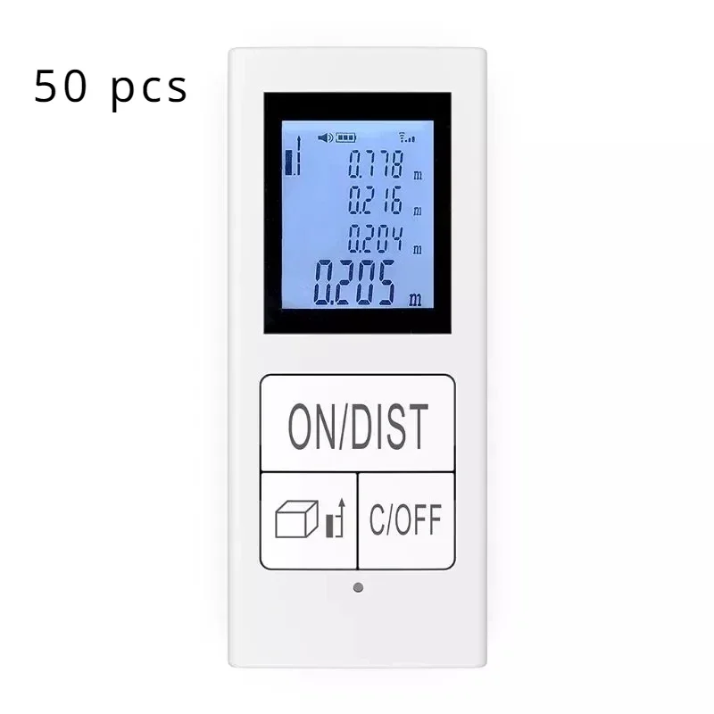 

50pcs Mini Digital lase distance meter Rechargeable Measure 98 Ft/30M Home Use Measurement Tool 0.03-30m rangefinder
