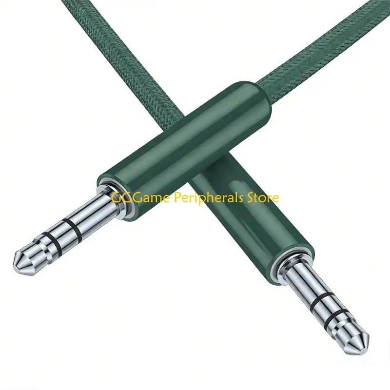U55B 1.2m Full Length 3.5mm Stereo Sound Extension Cable Feature Braided Cover