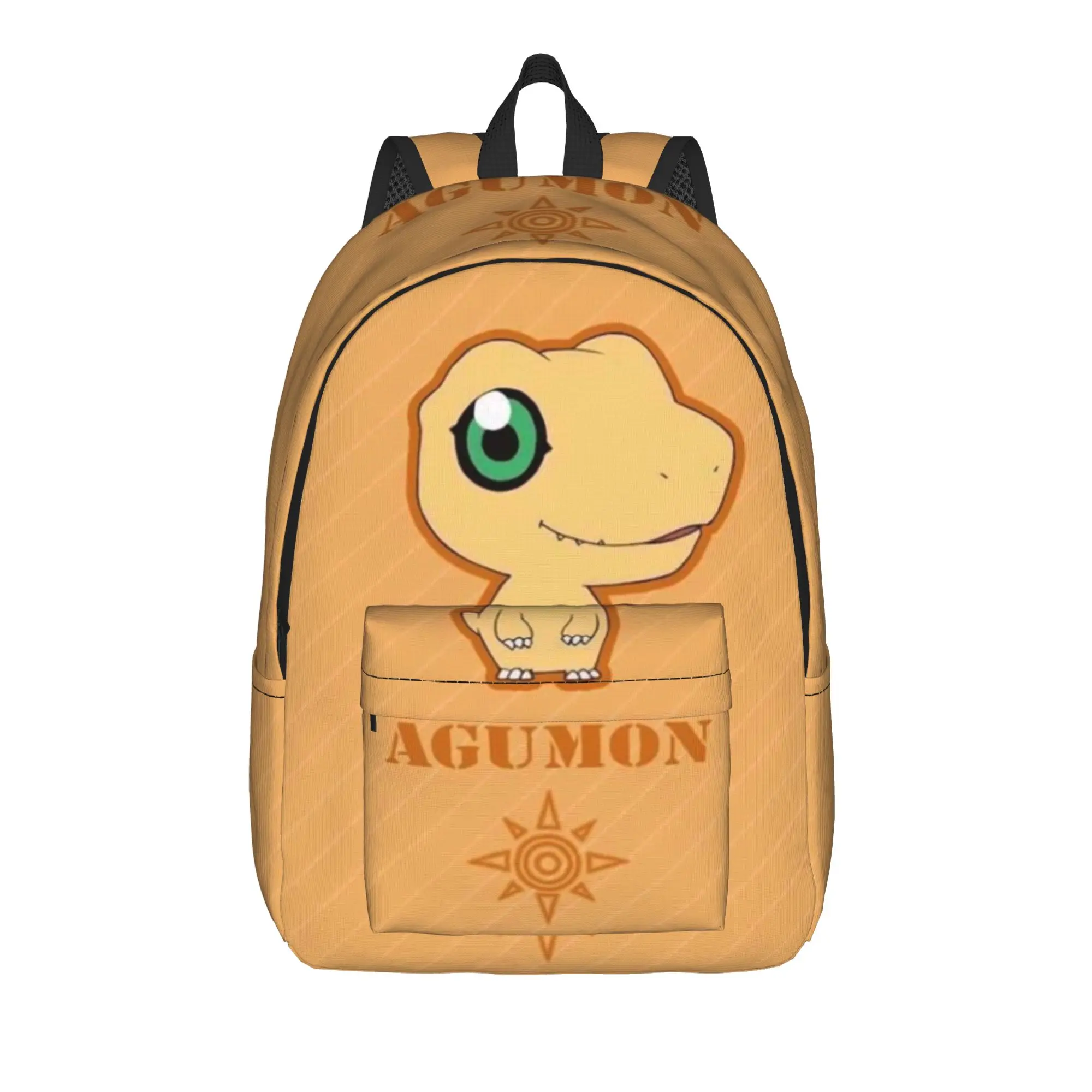 

Back to school season Light Agumon (9) Bookbag Digimon Teenager Backpack