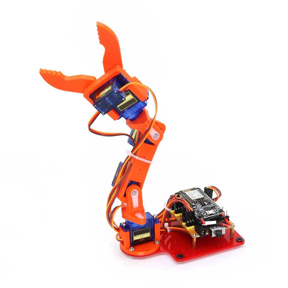 SG90 MG90S 5 DOF Mechanical Arm Robot Manipulator Claw for Arduino Maker Learning DIY Kit Robot Web Remote Control