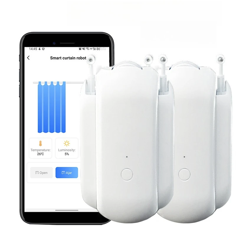 Vendita calda Smart ZigBee Control Roma Tenda Bot all'interno della batteria ricaricabile Smart Rod Roman Rod Motor