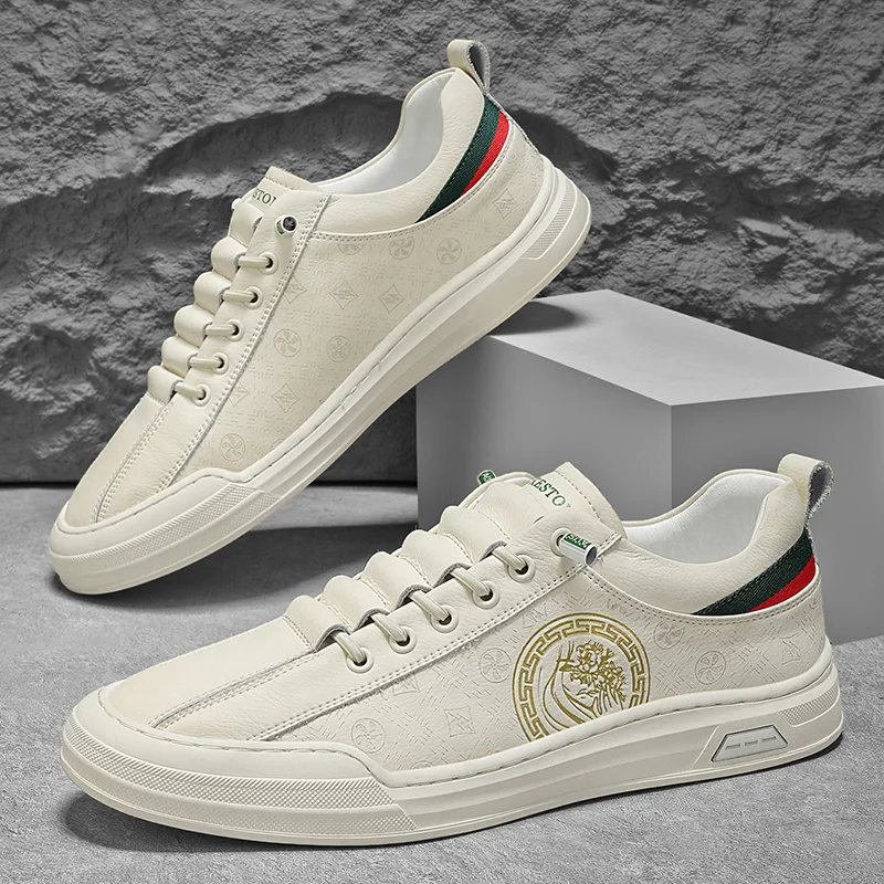 2025 Men's New Autumn German-Style Training Sneakers - Chunky Low-Tops, Breathable & Versatile for Skateboarding & Casual Wear