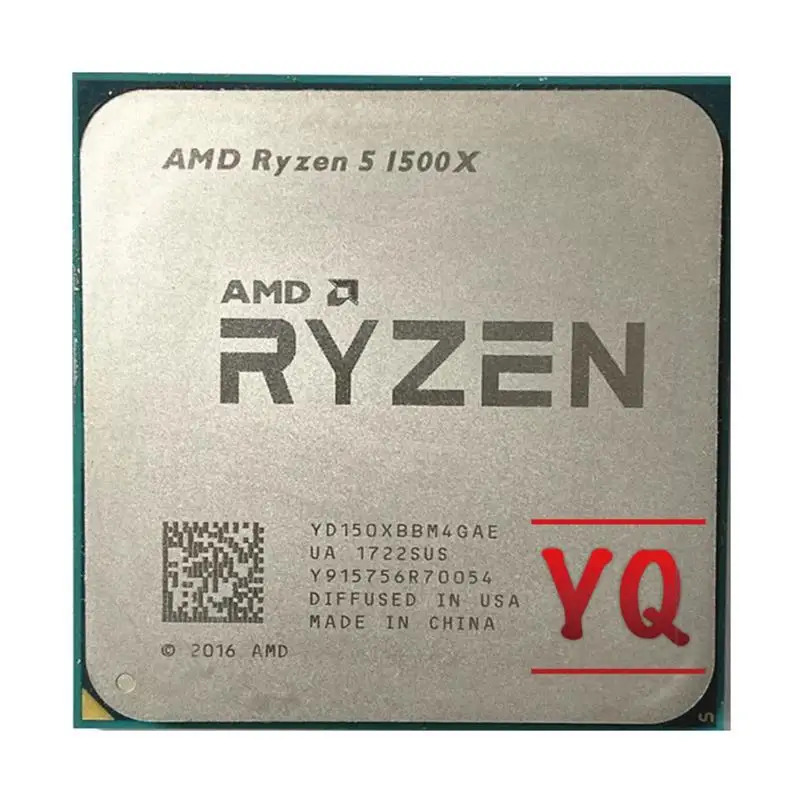 Лучший процессор AMD Ryzen 5 1500X 3,5 ГГц четырехъядерный Восьмиядерный процессор L3 = 16M 65 Вт YD150XBBM4GAE Socket AM4