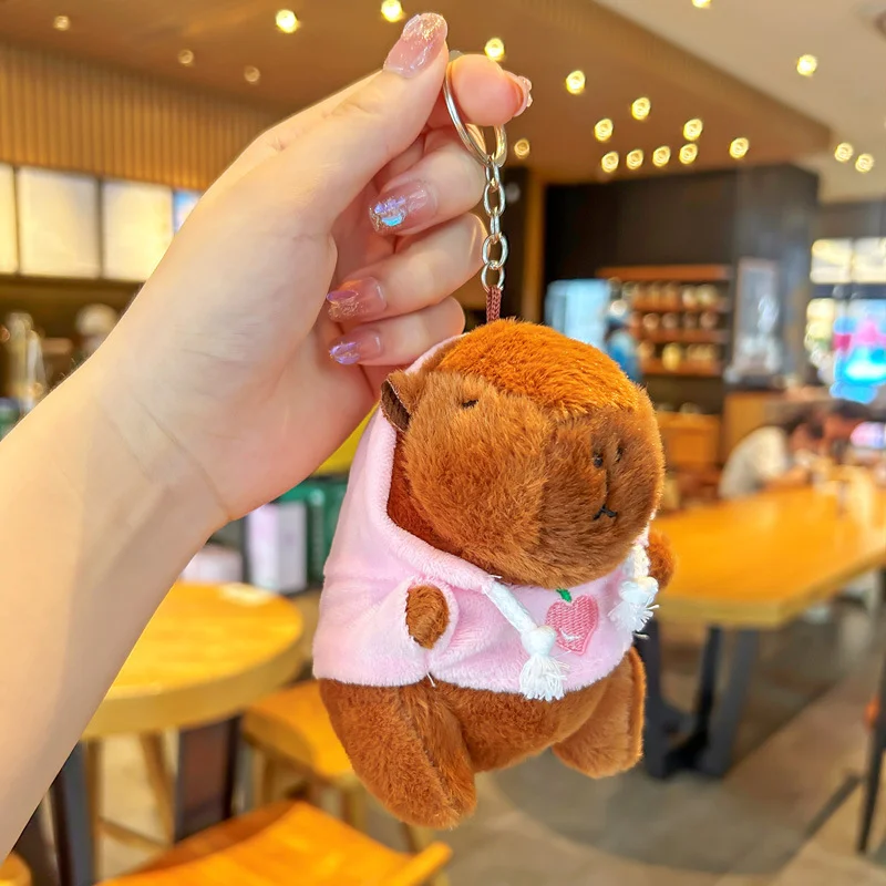 Cute Cartoon Capybara Pendant Keychain, Gift Idea
