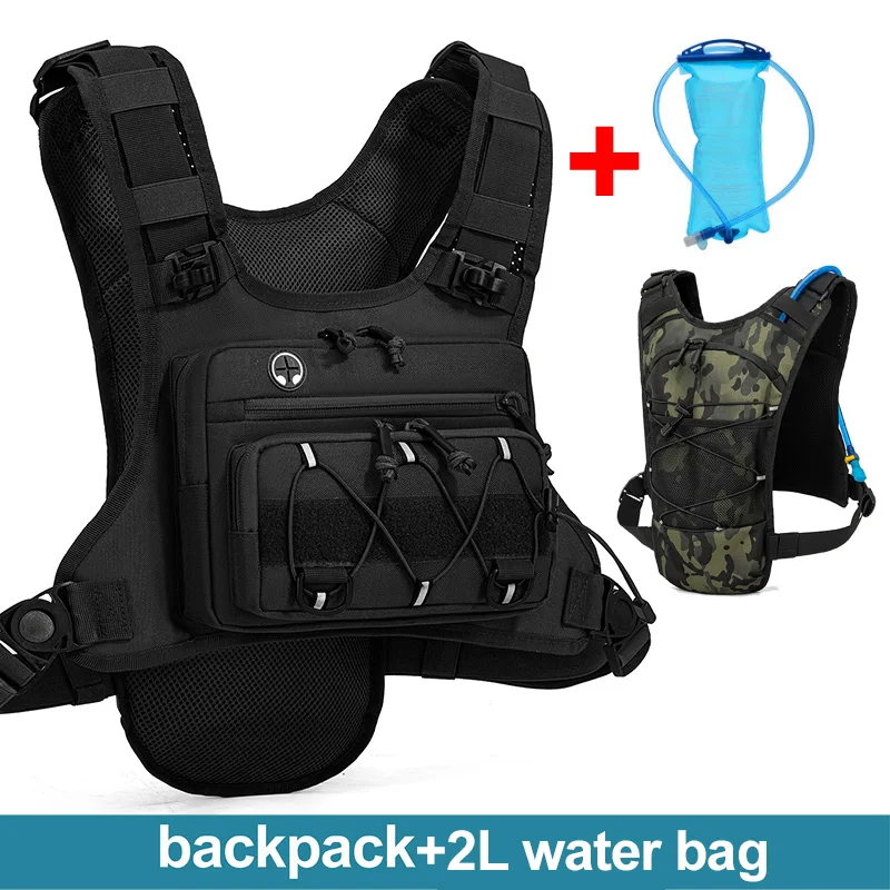 Running Chest Pack Hydratatievest voor fietsen Wandelen Fietsrace Marathontas Heren Dames Sport Tactisch zakje Campingrugzak