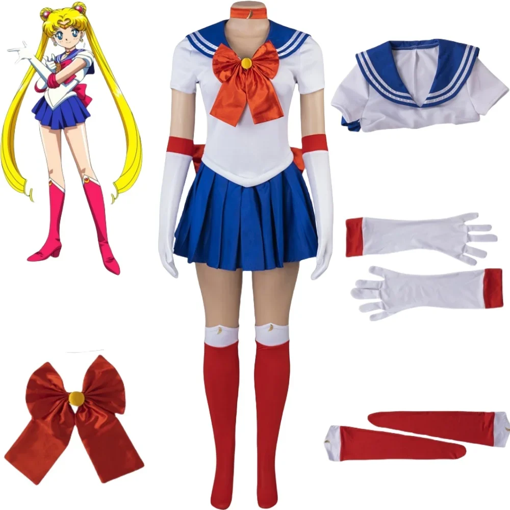 

Usagi костюмы для косплея аниме femmes халат униформа костюм Coser костюм на Хэллоуин анимация bande dessinée jeu римская выставка