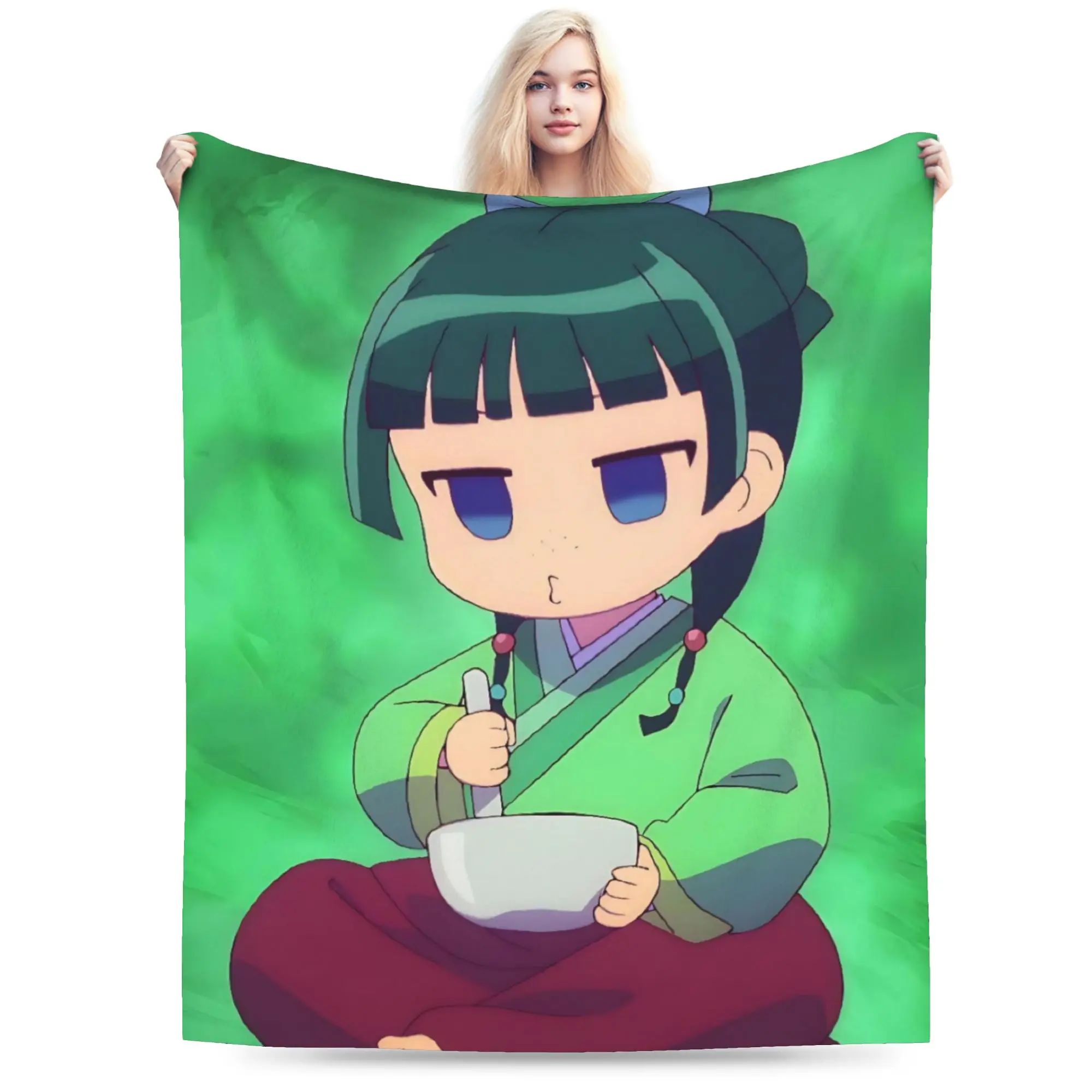 The Apothecary D-Diaries Maomao Throw Blanket for Couch Cozy Plush Blanket 50x60 Inch Multiple Sizes Bedspread for All Seasons