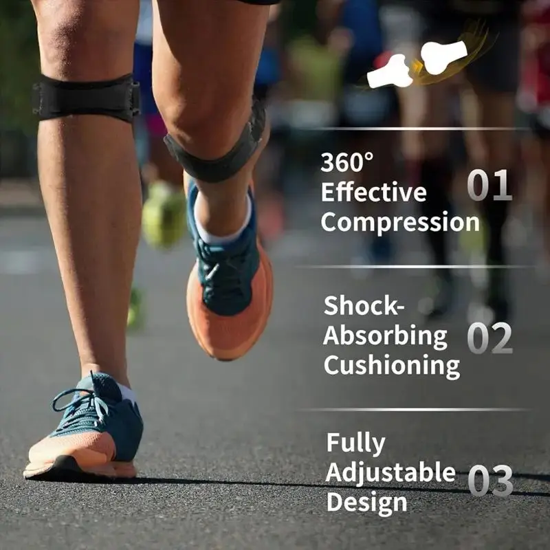 1pcs Knee Support Brace Adjustable Breathable Patellar Tendonitis Knee Support Band for Sports And Fitness