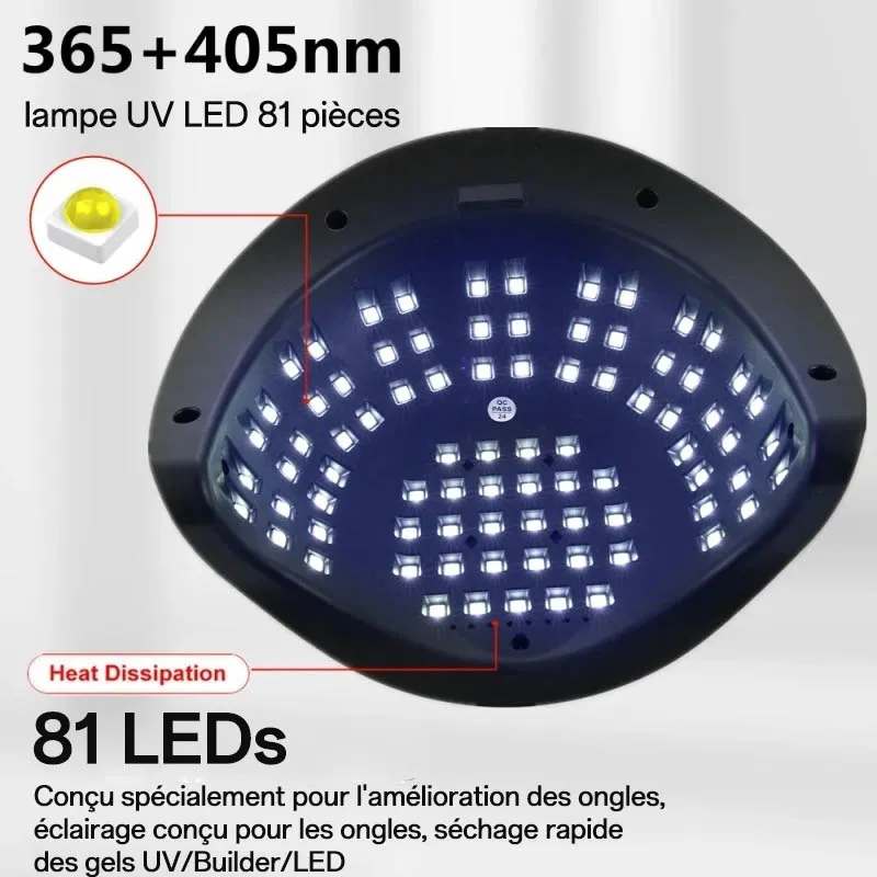 SUN X27 MAX UV LED مصباح ل مانيكير مصابيح الأظافر مجفف لعلاج الأشعة فوق البنفسجية هلام البولندية أدوات الأظافر مع الاستشعار شاشة الكريستال السائل