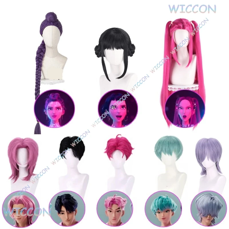 

[Магазин YiNuo]Saja Boys Jinu Baby Косплей Эбби Тайна Романтика Косплей Парик Руми Мира Zoey Kpop Demon Cos Hunters Женщины Мужчины Хэллоуин