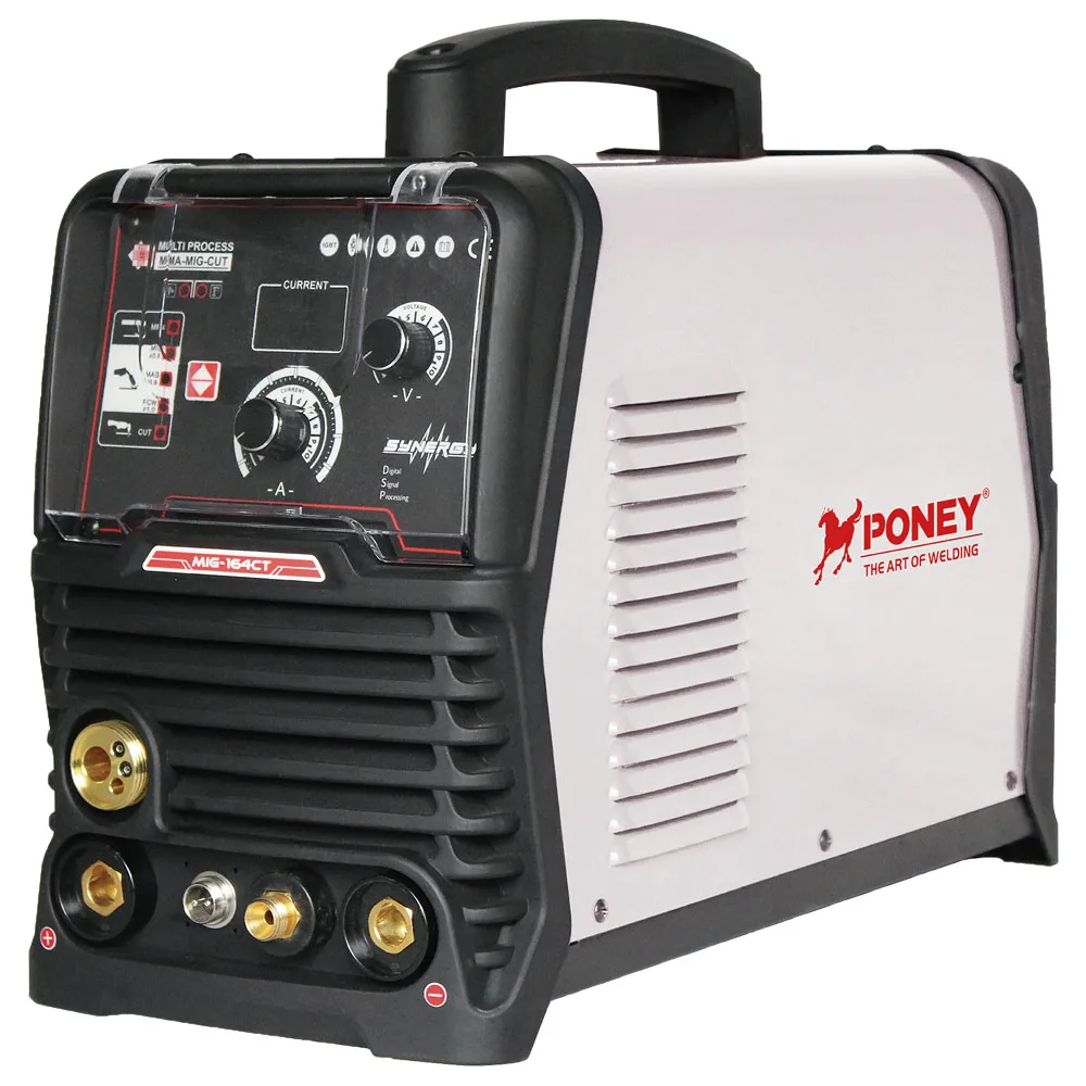 

MIG 164 Multi- Process Digital Control Synergic Single Pulse MIG CUT MMA Gas Gasless IGBT MCU 5KG Wire Feeder Welders