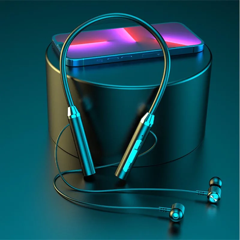 In-Ear Headphones Neckband Magnetic Earbuds Noise Canceling Headphones For Running Outdoor Sports Hiking Waterproof Earbuds