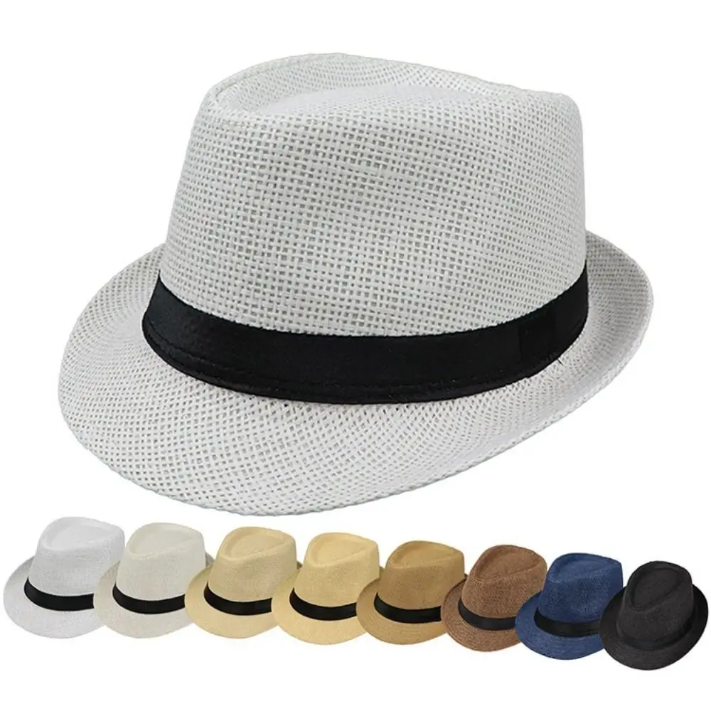 Adjustable Fashion Sun Hat Hiking UV Protection Camping Panama Cap Bucket Hat Straw Hat Kids Sun Hat