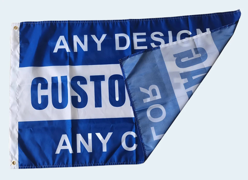 Grafisch Bedruckte Flagge nach Maß, Individuelles Banner in Jeder Größe, Logo-Farbe, Kostenloses Design, Außenwerbung, Dekoration für Party und Sport – Detail 1