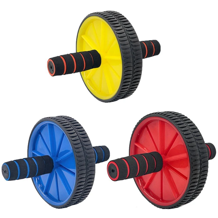 

Yoga Abdominal Trainer Fitness Single Roller Set PP+PVC+Steel Tube+Foam Custom Color Durable Home Exercise