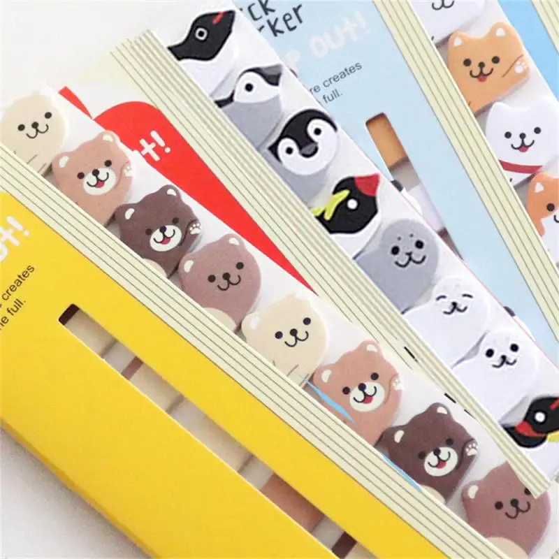 เครื่องเขียนน่ารักๆของ lytwtw แผ่นบันทึกมาร์กเกอร์ลายสัตว์การ์ตูนที่คั่นหนังสือที่คั่นธงแถบดัชนีสติกเกอร์กระดาษโน้ต