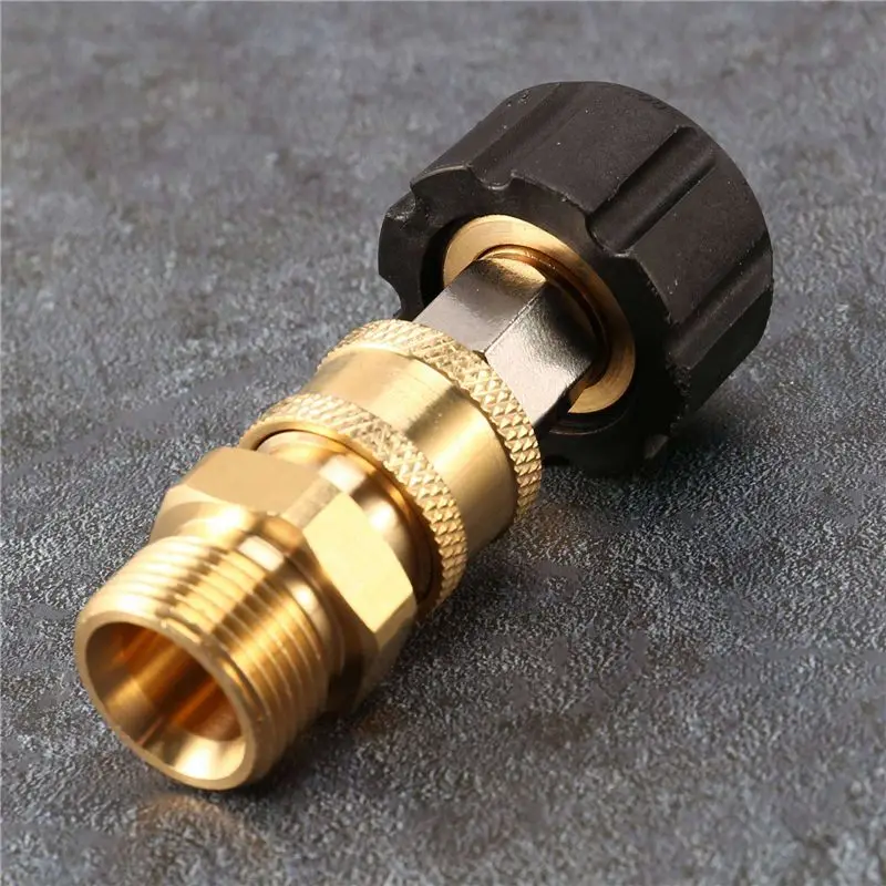 AASS-8X Pressure Washer Adapter Set M22 To 1/4 Inch Quick Connect Kit, M22 14Mm To 1/4 Inch Quick Connect Kit