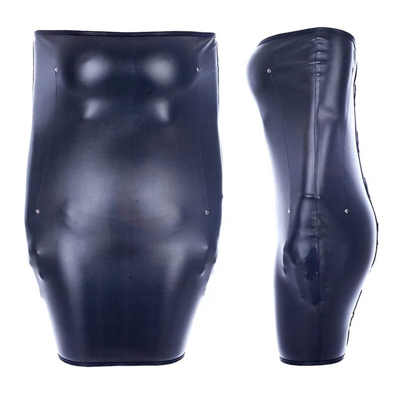 Sexy Lingerie of Adjustable Leather Bondage Straitjacket for Bdsm Mummy Restrai…