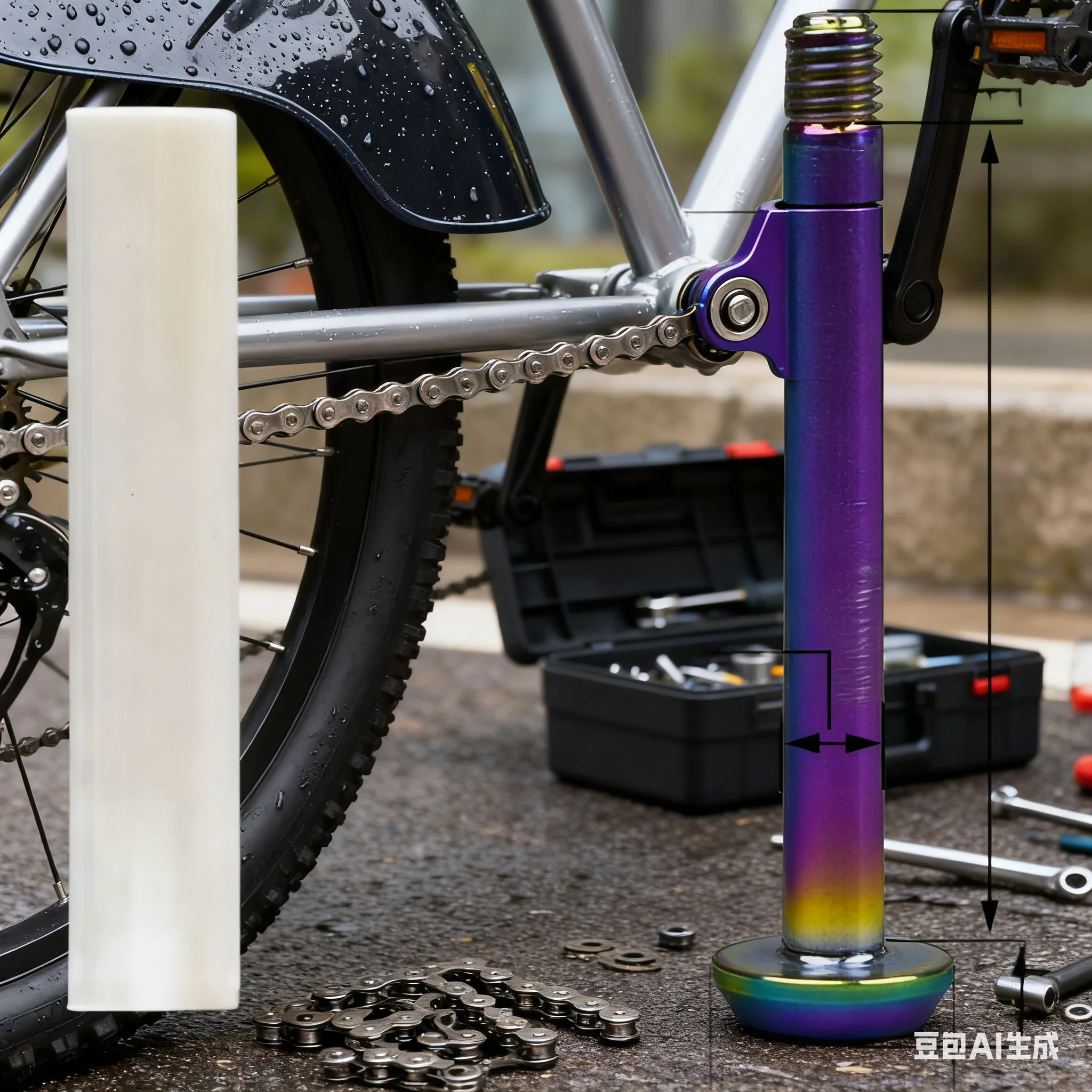 

8mm/10mm Lightweight Chain Tensioner For -Brompton - Ceramic Guide Wheel Axle Ideal Upgrade For Chain Tensioning & Guiding