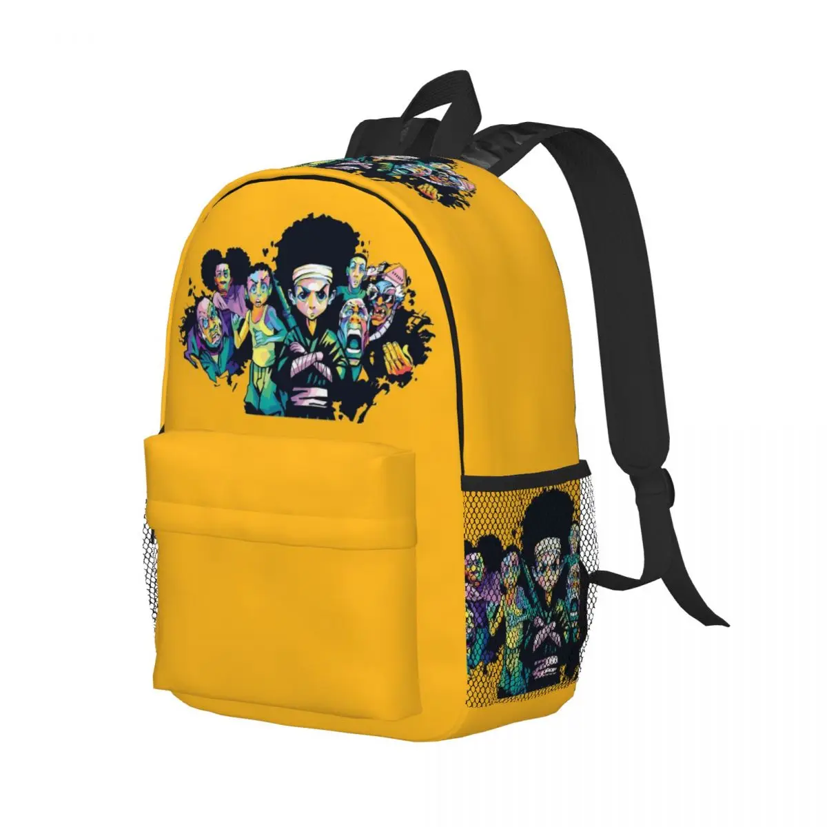 

Huey The Boondocks Cartoon Anime Backpack Student Boys Girls BookBag Kids School Bag Laptop Shoulder Bags for Men Women
