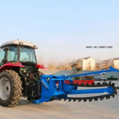 Mounted Trencher Driven Pipeline Chain Ditcher Mini Chainsaw Track Trenching Hydraulic Machine
