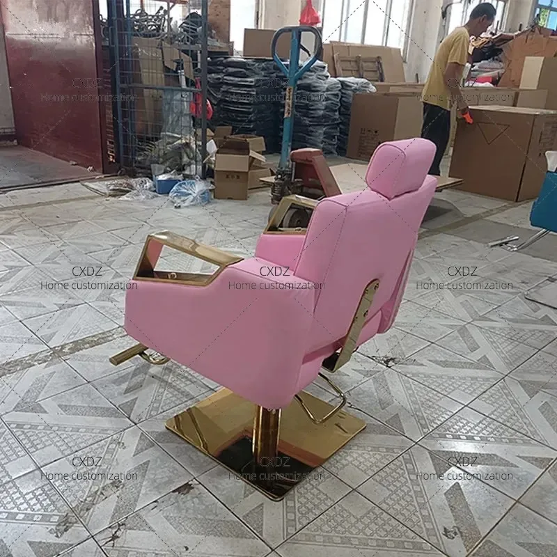 Modern Hairdressing Chair for Barber Shop Salon Adjustable Reclining Rotating Lift Chair Wholesale