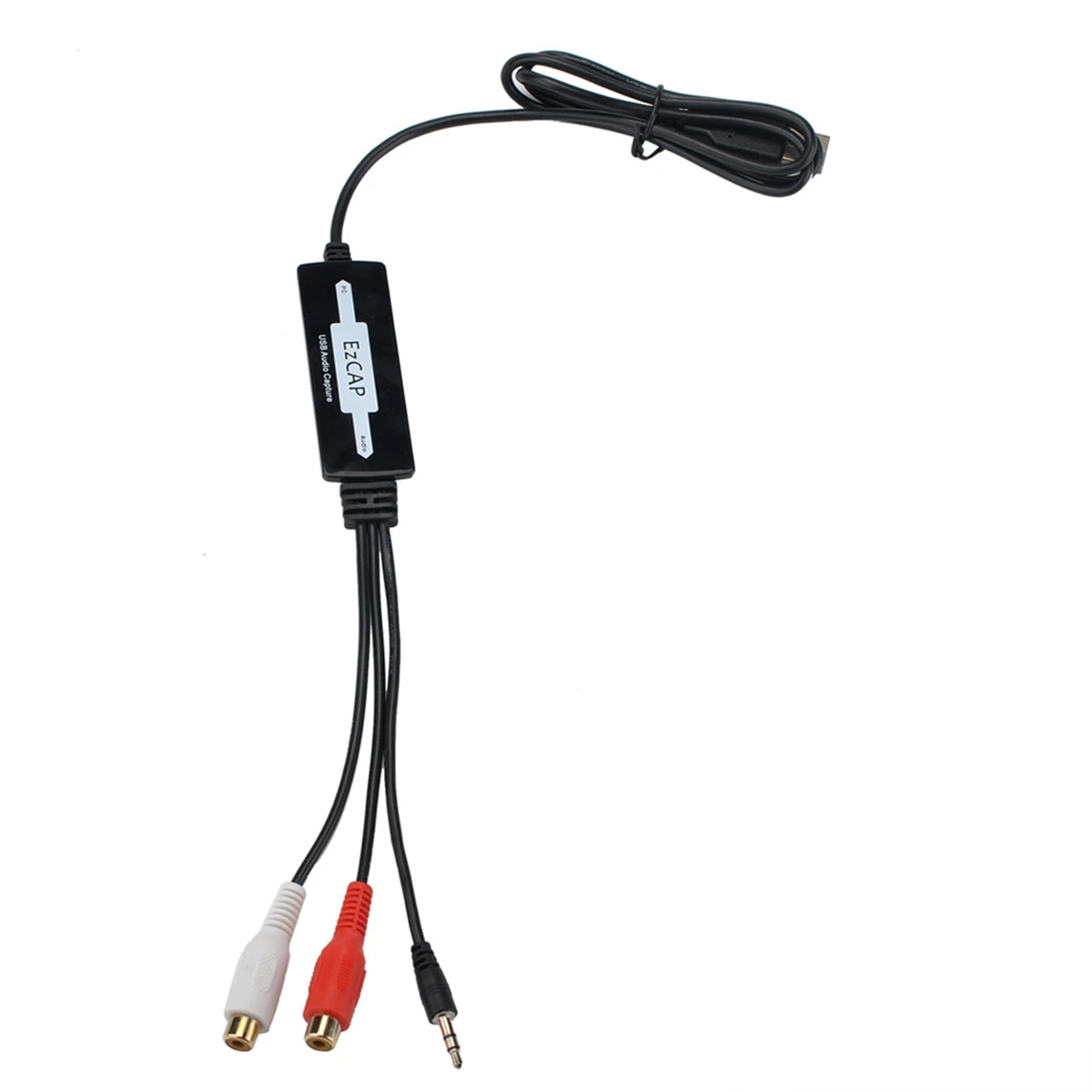 Ezcap USB 3.5Mm Audio Capture Grabber Edit Kabel Audio Ke Digital untuk Merekam Kaset Audio Analog Ke Konverter CD/MP3