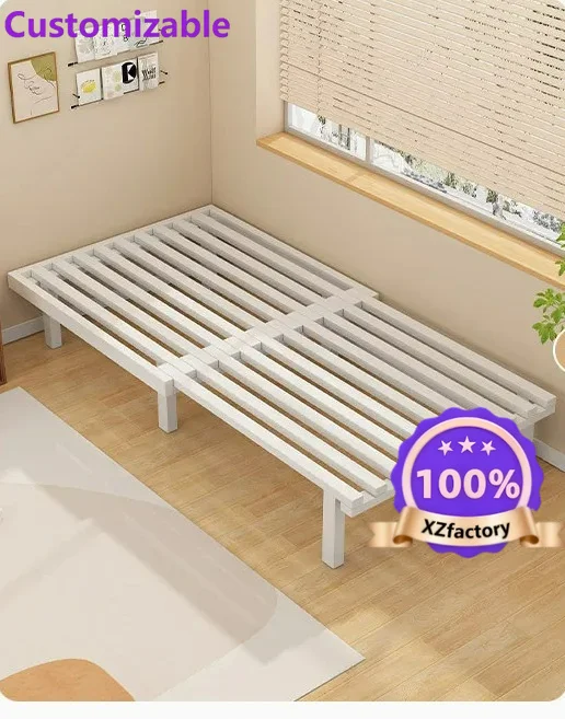 Factory Direct 2026 Wrought iron bed simple human bed shared pull-out household dormitory simple iron tatami