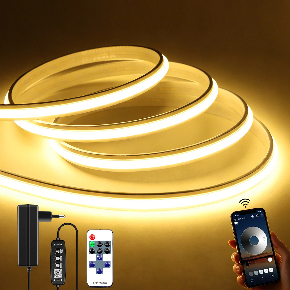 Smart Home Living Room - 블루투스 스마트 네온 라이트 LED 스트립