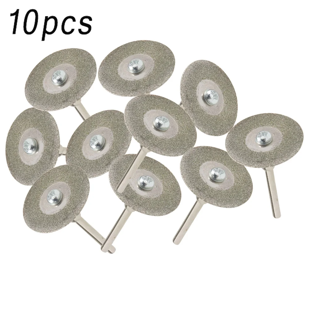 10 PCS 10*25mm Diamond Replacemant Wheels 2*3mm Cross Cores power tool for TechSouth HTP handheld tungsten alloy grinders