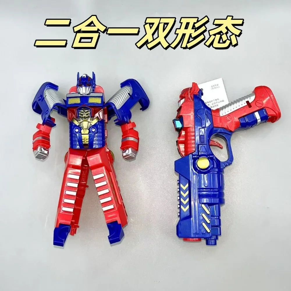 2026 Transforming Toy Transformers Optimus Prime Robot Sound and Light Transforming Gun The Best Gift for Boy's Birthday