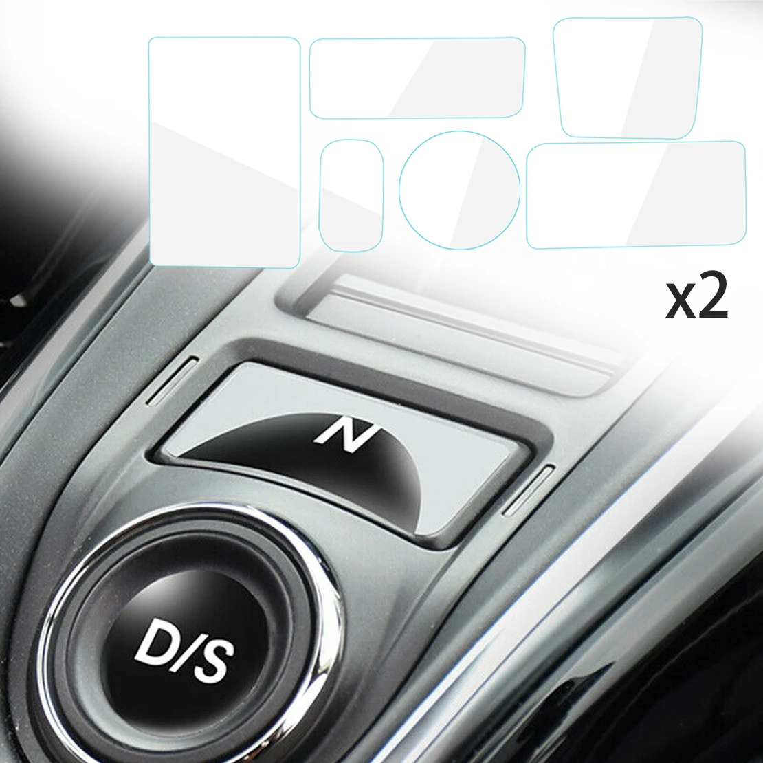 NEW 2 Sets Transparent Front Central Gear Shift Button Switch Panel Thin Film Protect Sticker Fit For Acura RDX 2021 2020 2019