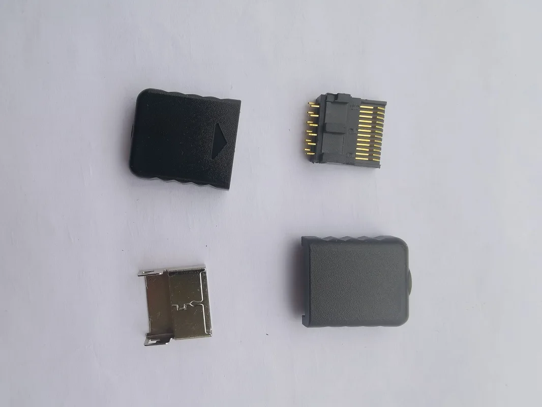 Interface Conector Slot para PS2 e PS3, Cabo AV, Multi Out, RCA, RGB, Soquete de Áudio e Vídeo, 12Pin, 2 Conjuntos