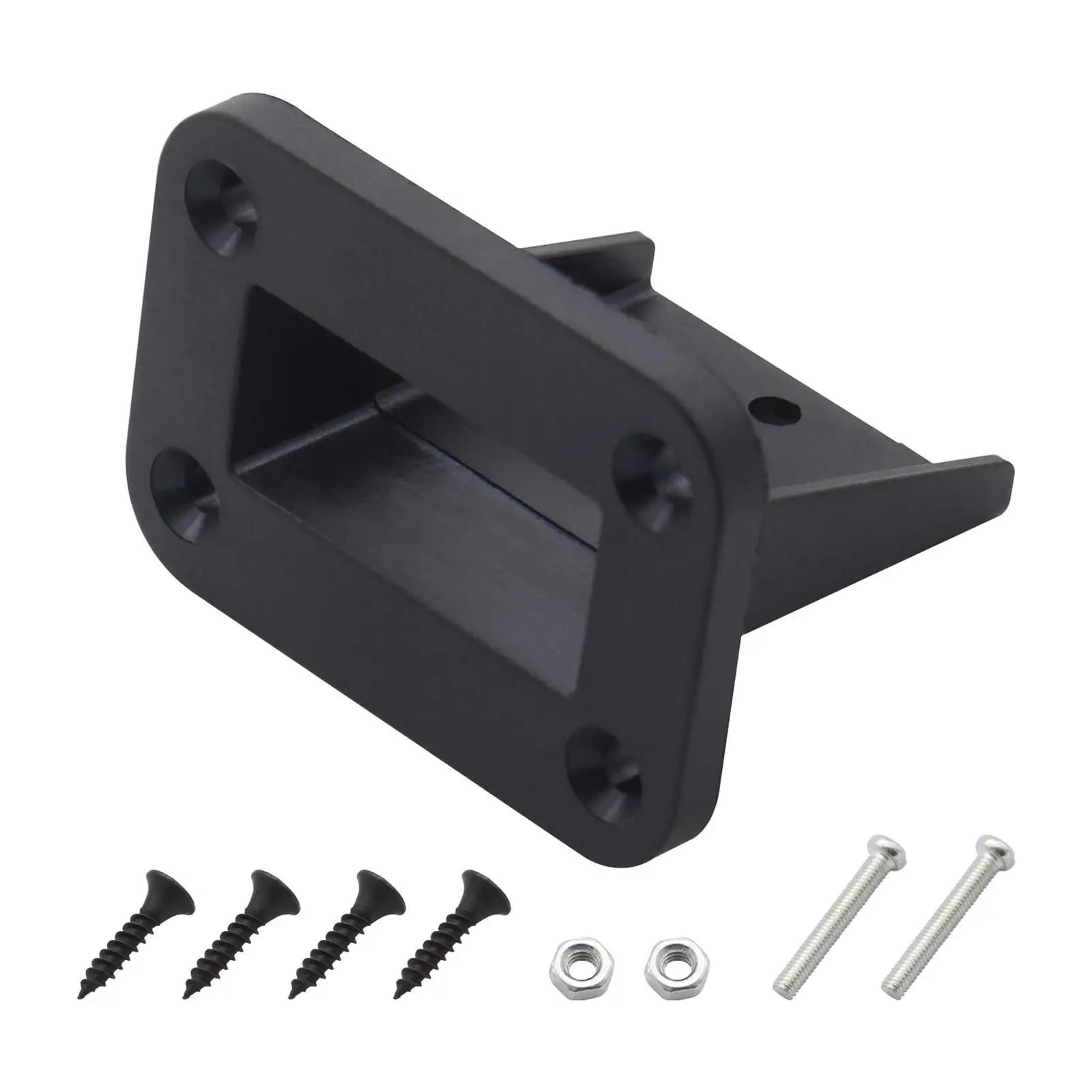 Flush Mount Recessed Plate Nylon with Screw Black Waterproof 50A for Plug