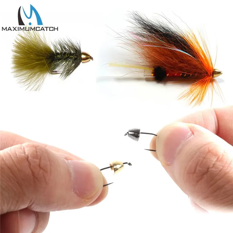 MAXCATCH Cuentas de tungsteno cónicas con cabeza para mosca - imagen 3