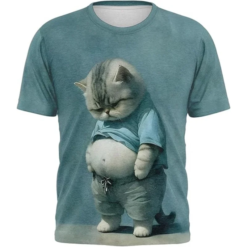 

Summer casual 3D graphic print T-shirt designed to be breathable and cool, lightweight, soft and easy to match