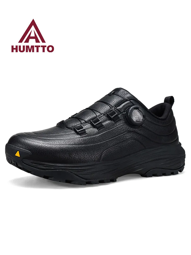 HUMTTO cowhide Hiking Shoes Men casual Climbing Camping Hunting Boots shoes Outdoor Mountain Trekking Sneakers Tactical Wakling