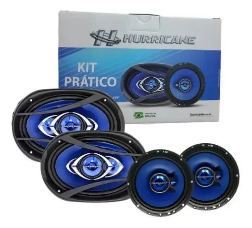 6 and 6x9 Quadriaxial Hurricane Auto Speakers Practical Kit