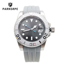 PAPNSRPE 40MM NO LOGO Grey dial Mens Watches Waterproof  Sapphire NH35 Movement Luxury Men's Watch Mechanical Automatic